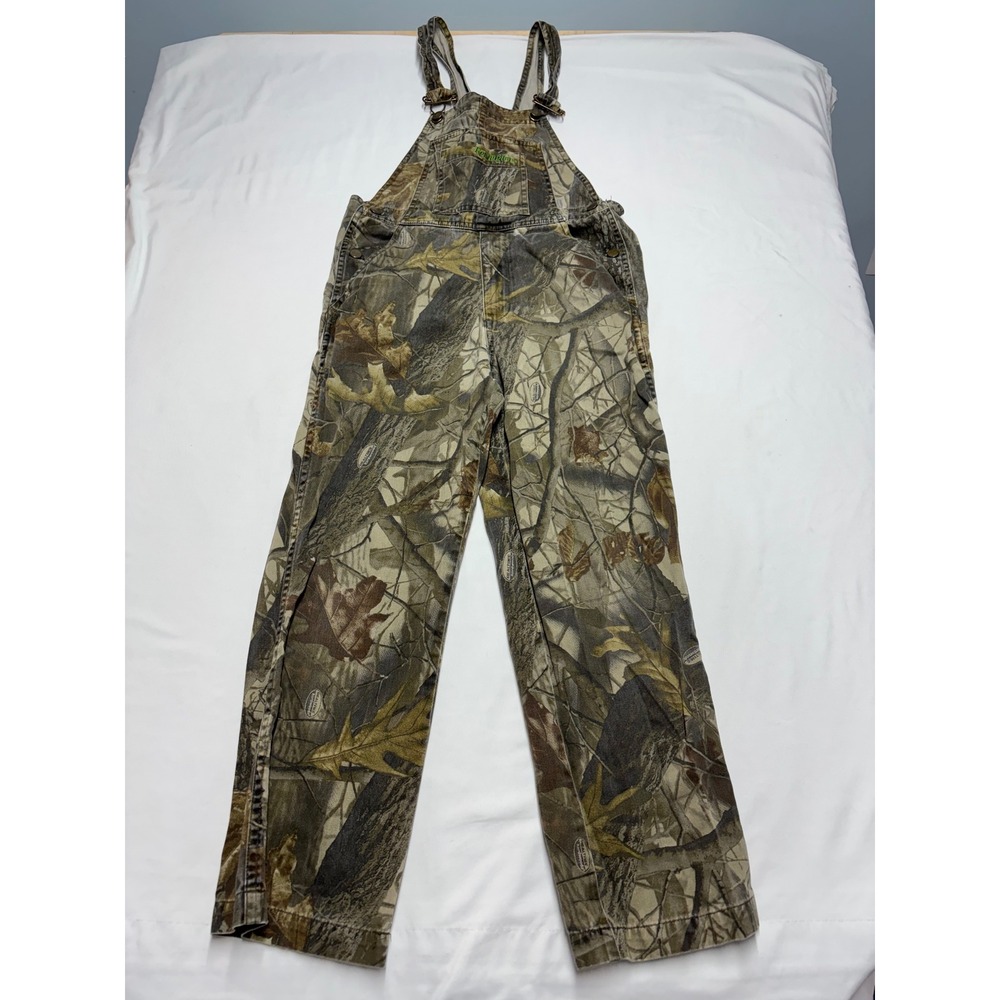 Remington Youth Realtree Hardwoods Camo Overalls Size M 8 Hunting Bibs